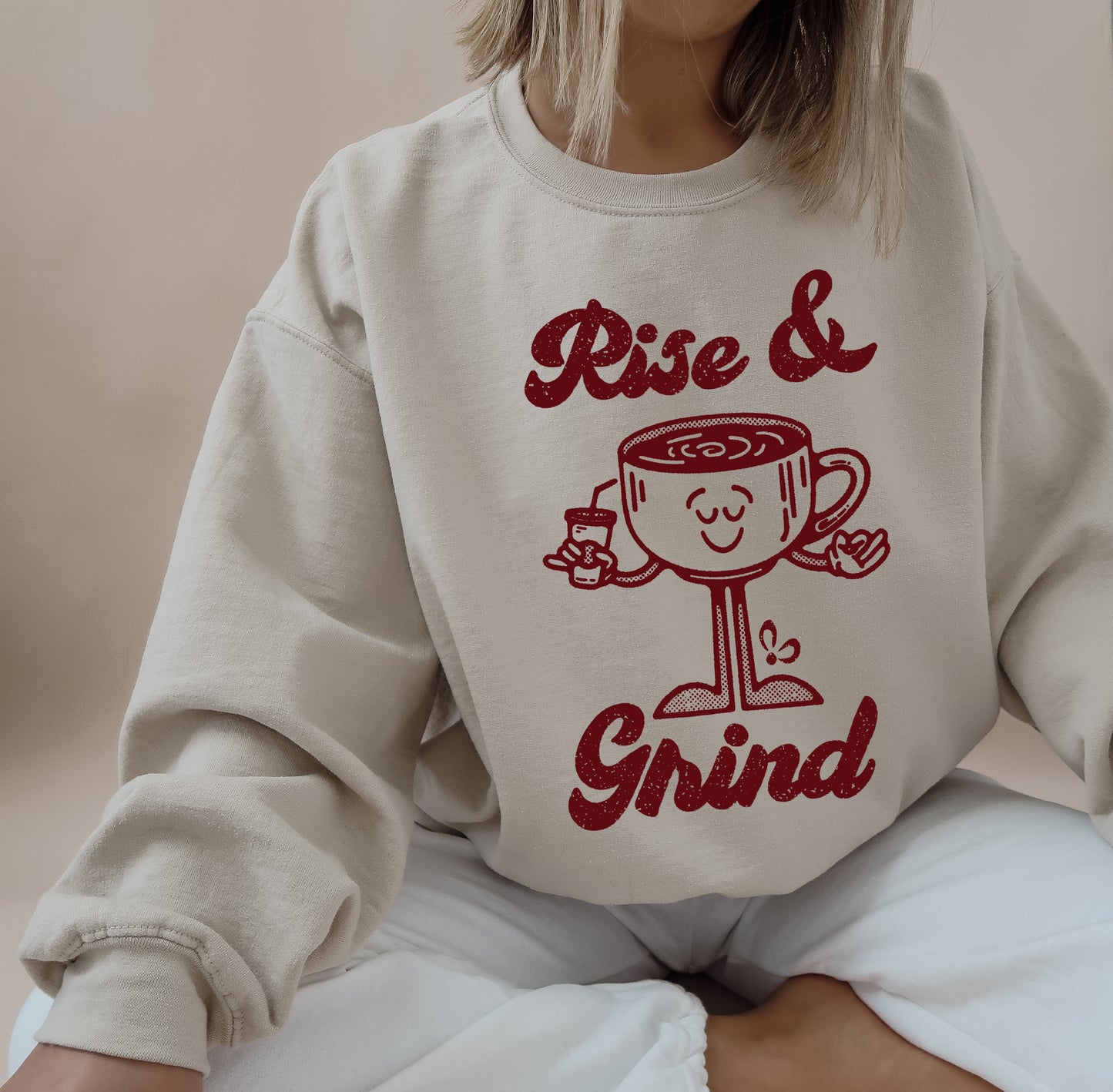 Rise and Grind Retro Jumper