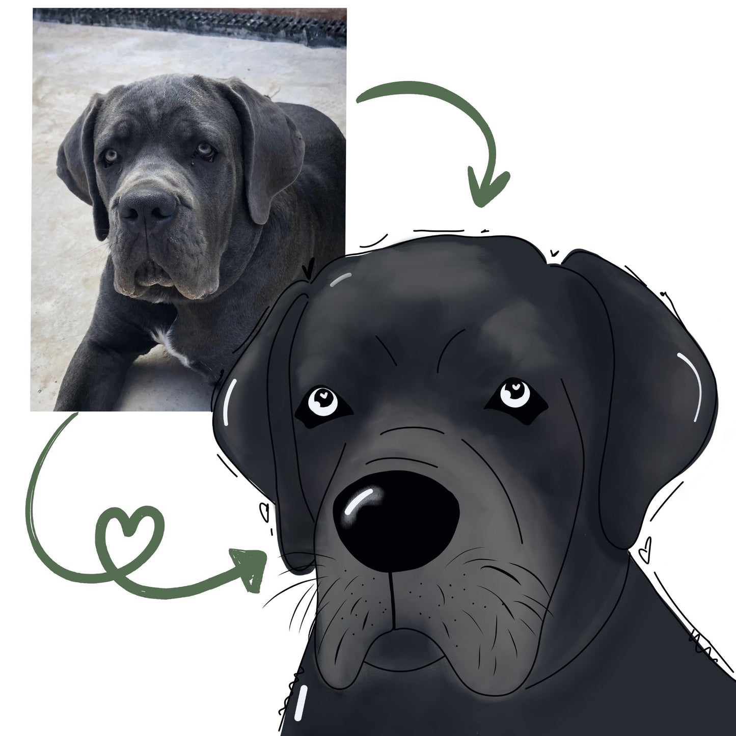 personalised pet portrait