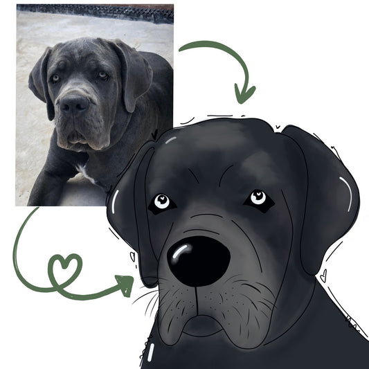 personalised pet portrait