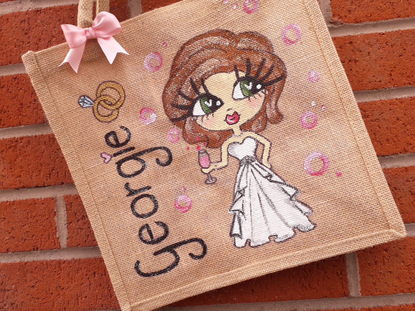bridal jute bag