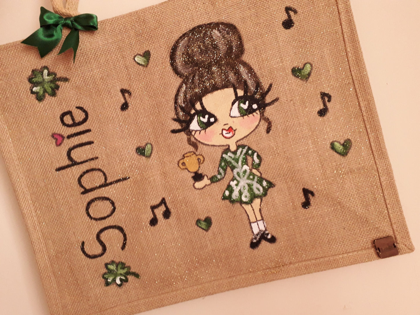 personalised jute bag