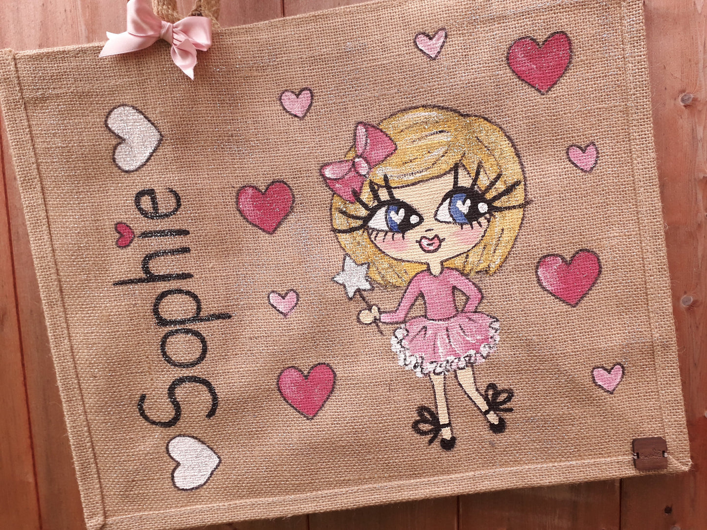 personalised jute bag