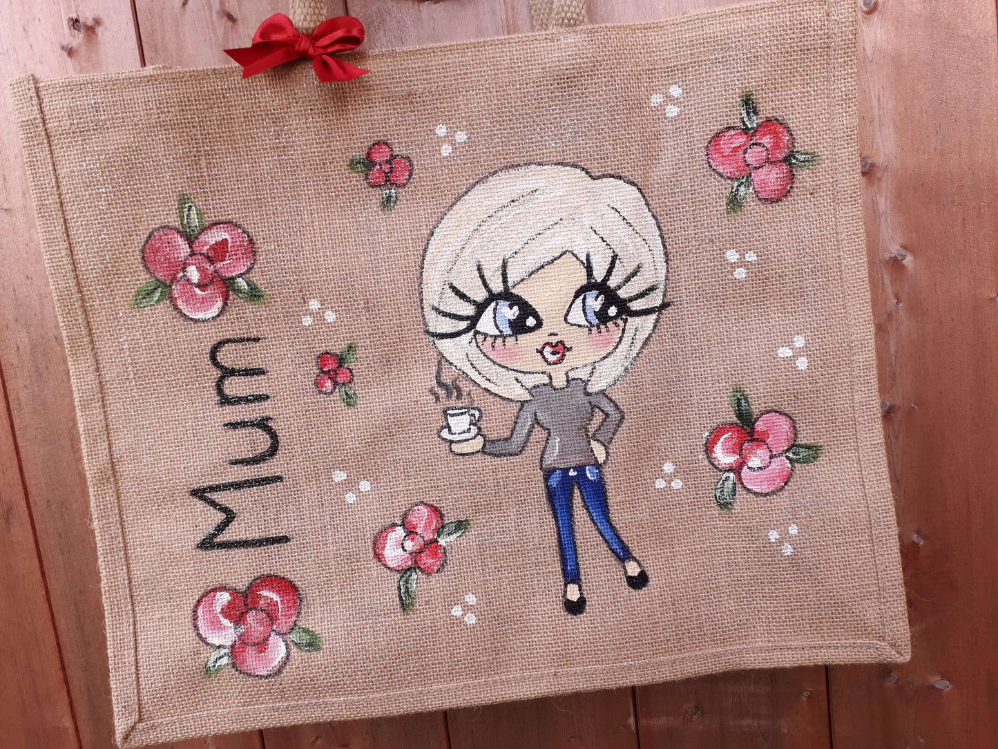 personalised jute bag