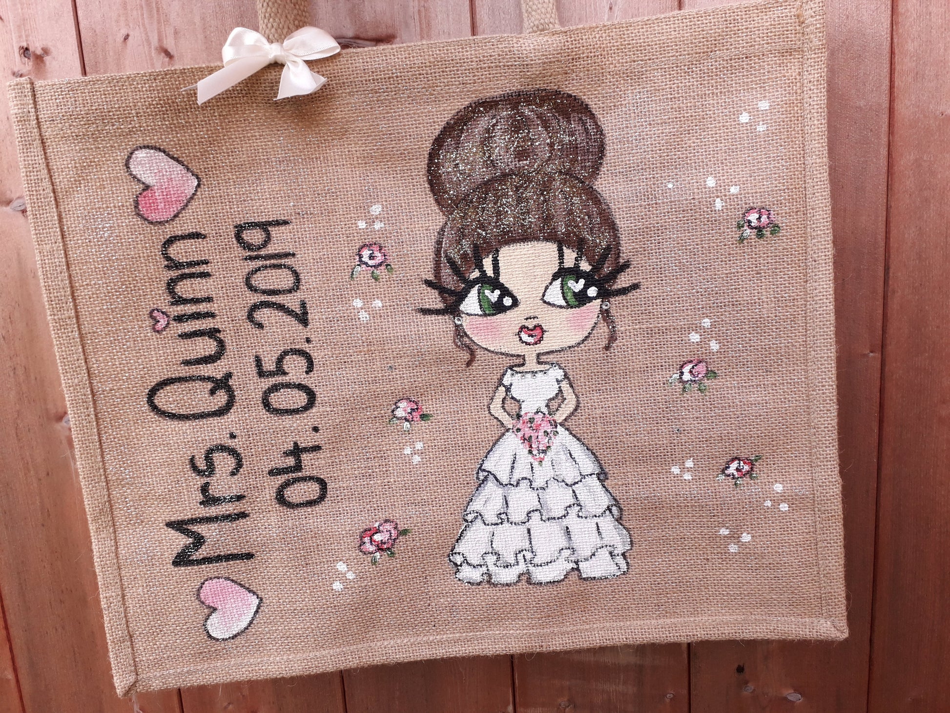 bridal jute bag