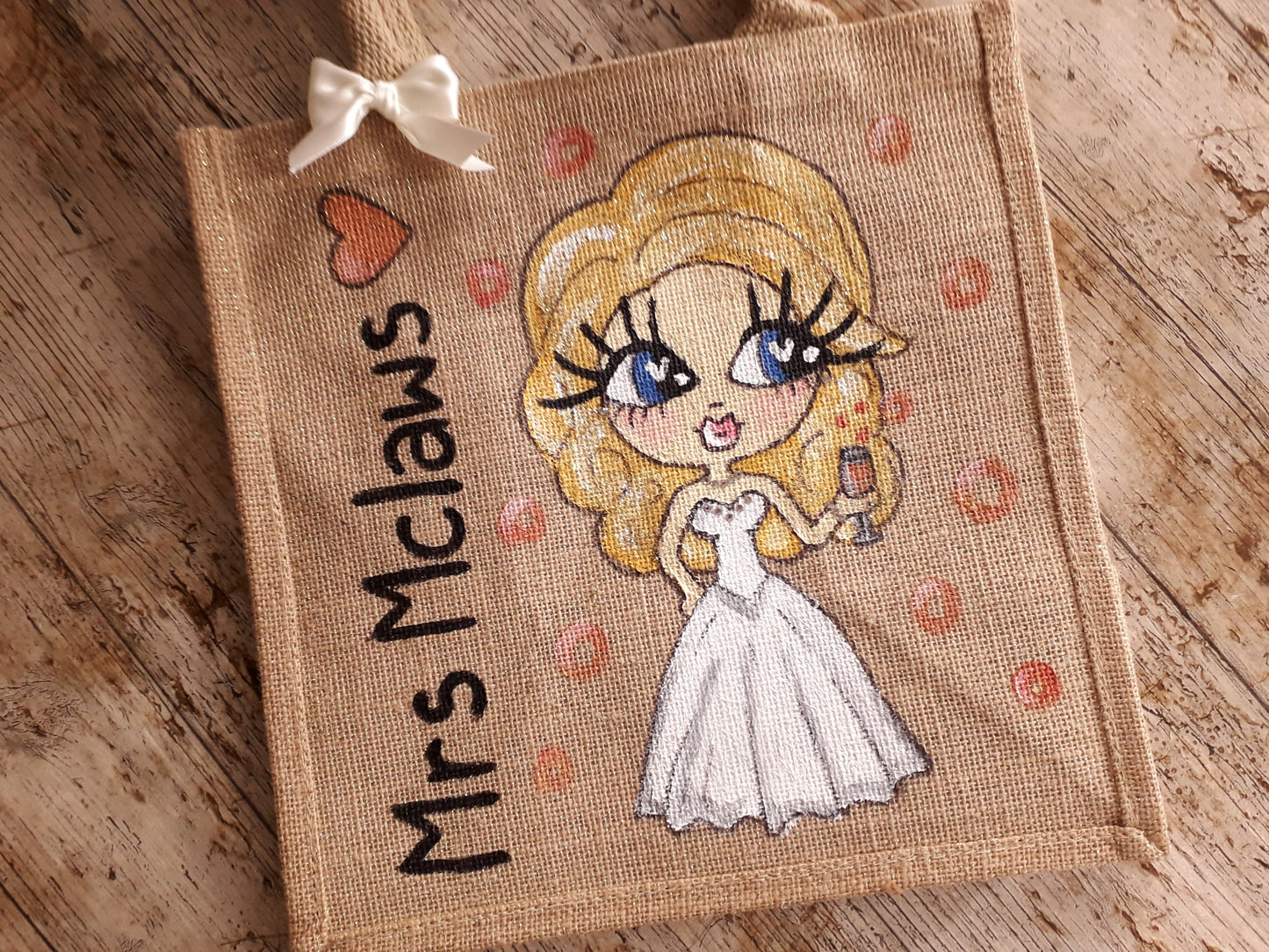 bridal jute bag